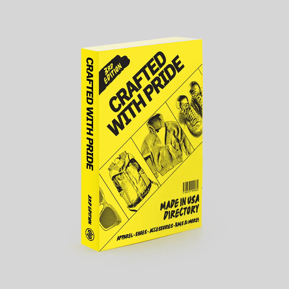 Front Cover of 'Crafted with Pride' on a gray background